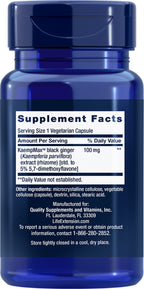 Life Extension Male Vascular Sexual Support - 30 Veg Caps Kaempferia Parviflora
